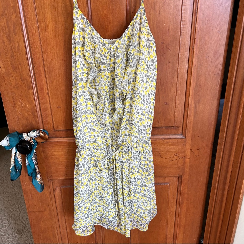 Floral drop waist dress